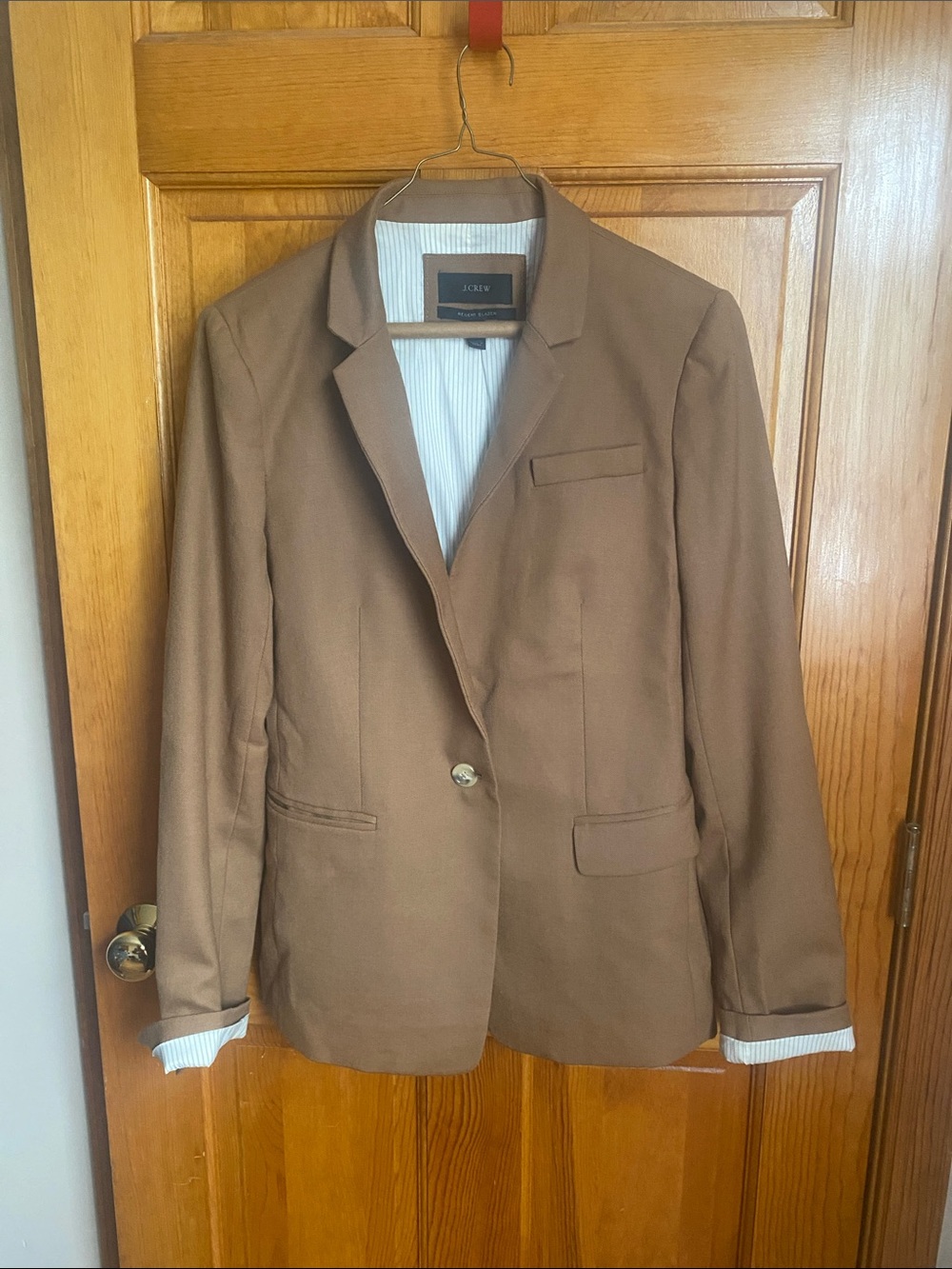 J. Crew Women’s Camel Brown Single-Button Blazer